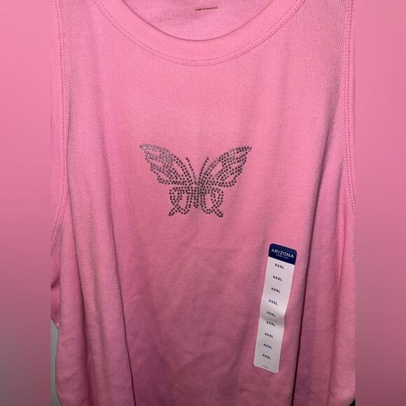 Arizona Juniors Womens Round Neck Sleeveless Tank Top - 3xl - Picture 2 of 4